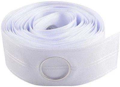 Produktbild von Dailygoods- Vorhangband 10 Meter - Vorhangband - Vorhangband für Klammern - Polyester - Weiß - Hochwertiges - Vorhangband