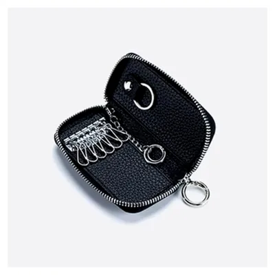 Produktbild von Leder-Schlüsselorganizer mit Metallverschluss