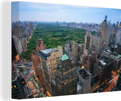Produktbild von OneMillionCanvasses® - Leinwandbilder - 140x90 cm, New York - Central Park - Architektur, Wandbilder Kunstdruck Wanddekoration