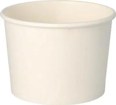 Produktbild von Suppenbecher, Pappe "To Go" rund 350 ml Ø 9,9 cm · 7 cm weiss