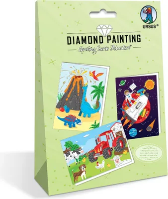 Obrázek produktu pro URSUS Diamond Painting Adventure, Dětská sada na malování diamantů, Vícebarevný