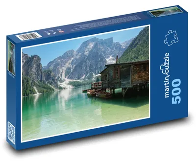 Obrázek produktu pro Puzzle 500 Horská chata u jezera - martinpuzzle