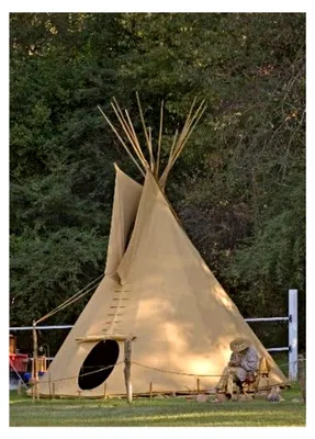 Produktbild von Tipi zelt im Sioux-Stil mit einem Durchmesser von 4 m
