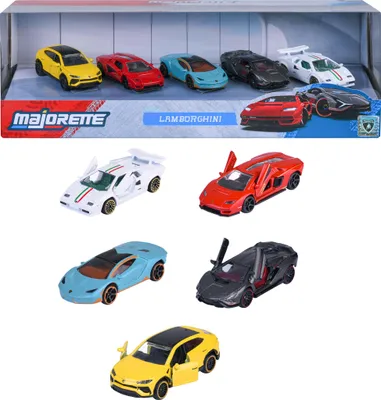 Produktbild von Majorette Lamborghini Spielzeugauto Set - 5 Stück - Metall Rennwagen