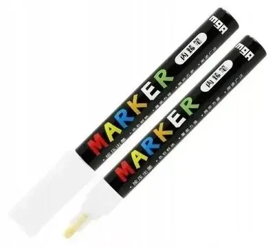 Image de Marqueur acrylique 1-2mm blanc (6pcs) M&G