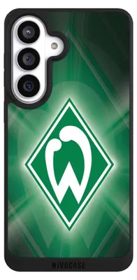 Produktbild von NIVOCASE Handyhülle für Samsung Galaxy S26+  Hülle NIVOpure Case Schwarz Offizielles Lizenzprodukt SV Werder Bremen Wappen