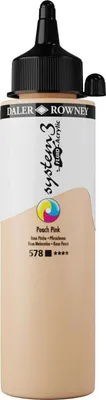 Produktbild von Daler Rowney System3 Acrylfarbe Peach Pink 250 ml 1 Stck