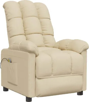 Produktbild von vidaXL Massagesessel Creme Stoff