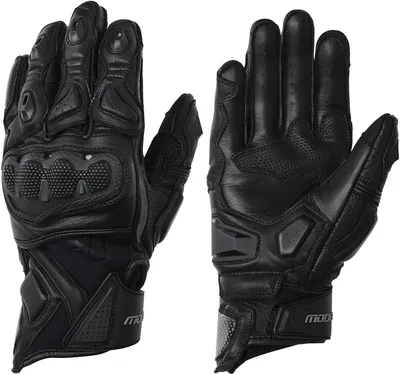 Image de Gants de moto courts Modeka Evox, noir, taille 9