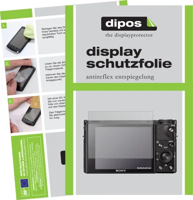 Produktbild von 2x Schutzfolie für Sony RX100 VII matt Displayschutzfolie Folie Display Schutz dipos