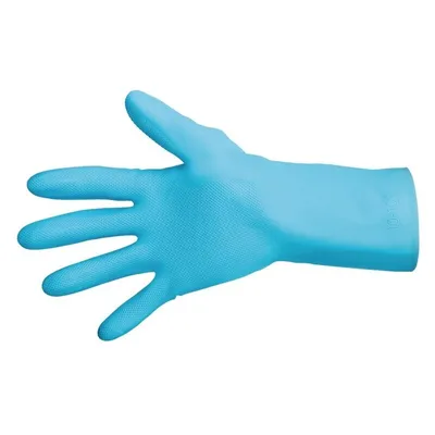 Immagine prodotto di MAPA Vital 117 Guanti da custode leggeri e resistenti ai liquidi, blu, taglia media