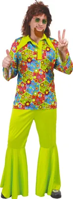 Image de costume hippie coloré pour hommes taille M/L, taille:XL
