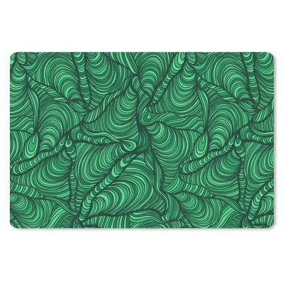Produktbild von MuchoWow® Schreibtischunterlage Grün - Muster - Sommer 60x40 cm - XXL Mauspad - Großes Mauspad