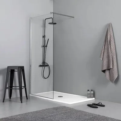 Immagine prodotto di Parete walk-in doccia 120x190 cm in vetro temperato trasparente