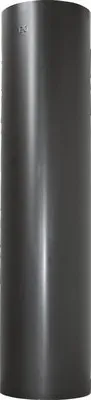 Produktbild von BERTRAMS 011610, Gerades Schornsteinrohr, Schwarz, Stahl, 12 cm, 500 mm, 0,6 mm