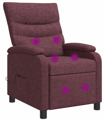 Imagen del producto de Sillón de masaje relax, color lila, tapizado en tela