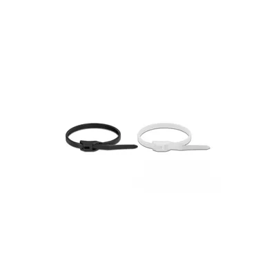 Produktbild von DeLOCK Kabelbinder mit flachem Kopf L 205 x B 2,5 mm 100 Stück, Kabelbinder mit paralleler Einführung, Polyamid, Schwarz, Transparent, 5,1 cm, V2, -40 - 85 °C