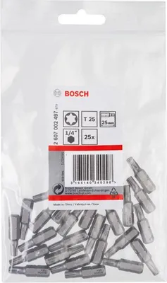 Produktbild von Schrauberbit Extra-Hart T25, 25 mm, 25er-Pack