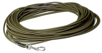 Produktbild von Mystique® Biothane Schleppleine rund 6mm Standard Karabiner khaki 20m