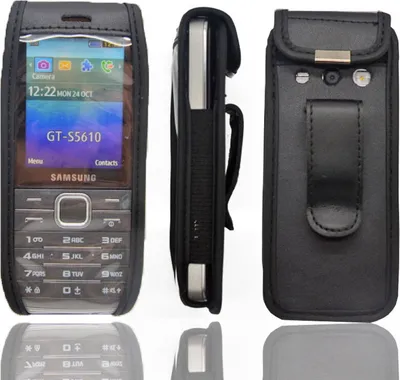 Image de Housse de protection pour Samsung GT S5610 / S5611 Sac Cuir avec Clip Ceinture P