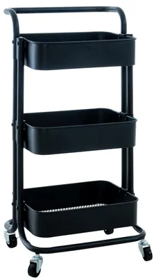 Produktbild von CLP Trolley Mailo Servierwagen schwarz
