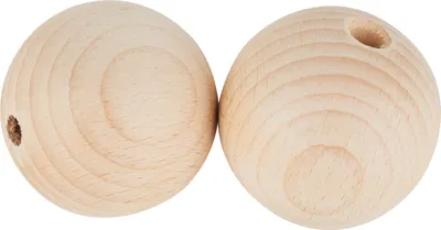 Produktbild von VBS Holzkugeln durchgebohrt "Ø 60 mm" 2 Stück