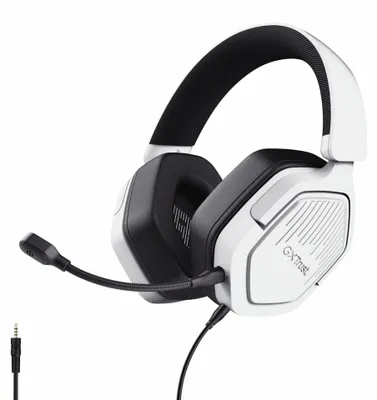 Imagen del producto de Audífonos para juegos GXTrust Ravox con micrófono, conector de 3.5 mm, color blanco