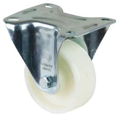 Produktbild von BS Rollen BS Transportrolle L410, Bockrolle, Rad-Ø 80 mm, Tragkr. 125 kg, Rollenlager, Lauffl. Kunststoff, Radk. Kunststoff