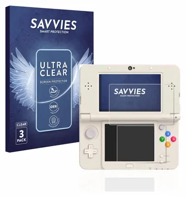 Produktbild von 6x Für Nintendo New 3DS Schutzfolie Savvies Displayschutz Display Schutz Folie Klar Transparent