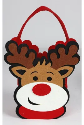 Image de Sac cadeau Sac cadeau 23x10cm en feutre Noël
