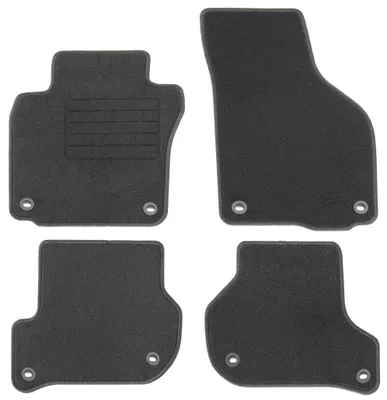 Fußmatten-Set für VW Golf 5, -12/2006 + Variant, -09/2009, 4-teilig, Schwarz