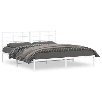 Produktbild von Stabli Möbel Bettgestell mit Kopfteil Metall Weiß 180x200 cm CC7150444