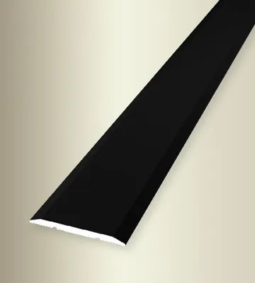 Produktbild von PROVISTON | Übergangs- & Ausgleichsprofil | Aluminium | 25 x 1000 mm | Schwarz | Bodenprofil | Metallprofil | Übergangsschiene