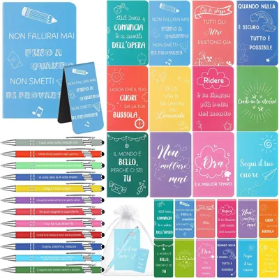 Produktbild von 12 Motivationsgeschenksets mit Notizbüchern und Stiften
