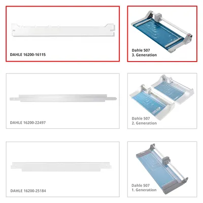 Produktbild von Dahle Anpress-Schiene für Modell 507 3. Generation