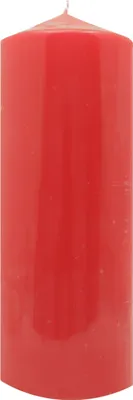 Produktbild von Stumpenkerze 50 x 120 mm rot, 1 Stück, deutsche Produktion