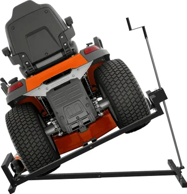 Image de UISEBRT Élévateur pour tondeuse à gazon 400 kg Élévateur pour tondeuse autoportée Élévateur pour tracteur tondeuse Plateforme élévatrice Tondeuse autoportée Angle d'inclinaison de 45° Aide au nettoyage Tracteur tondeuse Noir