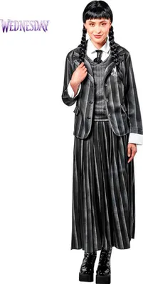 Produktbild von Rubies Addams Family Wednesday Schulkostüm Mehrfarbig M Mehrfarbig M