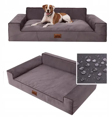 Produktbild von PillowPrim Glamour Hundebett XL strapazierfähig 99x65cm braun