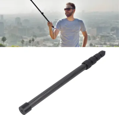 Immagine prodotto di 155 cm monopiede portatile con filettatura da 1/4 di pollice 5 sezioni di estensione selfie stick per fotocamera SLR azione treppiede stabilizzatore
