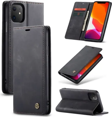 Produktbild von Caseme 013 iPhone 11 Hülle Klapphülle Geldbörse - Schwarz