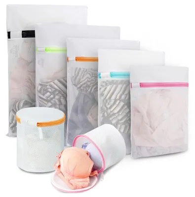 Image de Sac à linge Eono, sac à linge pour soutien-gorge, sac de protection pour vêtements délicats, chaussures, soutien-gorge, sous-vêtements, vêtements de bébé, sac de lavage - lot de 7