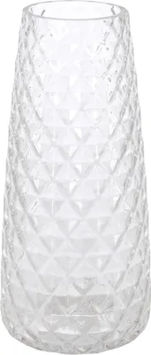 Produktbild von Vase - Glas - H 21 cm - mit Relief