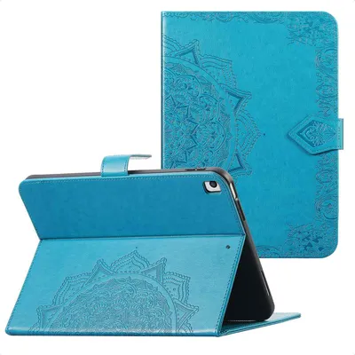Produktbild von imoshion Mandala Klapphülle iPad 9 (2021) 10.2 Zoll / iPad 8 (2020) 10.2 Zoll / iPad 7 (2019) 10.2 Zoll - Türkis
