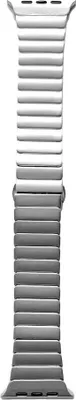 Produktbild von Peter Jäckel 21346, Gurt, Smartwatch, Silber, Apple, Apple Watch Ultra 49mm/ Watch 45/44mm (Series 4 - 10)/ 42mm (Series 1 - 3), Silber
