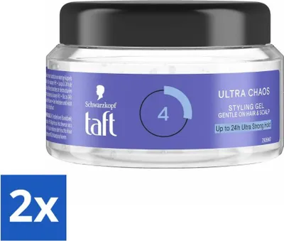 Obrázok produktu pre Taft - Ultra Chaos 4 - Stylingový gél - Kreatívna fixácia - 250 ml - Hodnotné balenie - 2 kusy