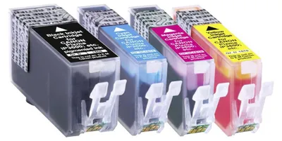 Obrázek produktu pro BASETech 1508,0005-126, Standardní výtěžnost, Černá, Azurová, Purpurová, Žlutá, 19 ml, 27 ml, 4 kusů, Balení více kusů