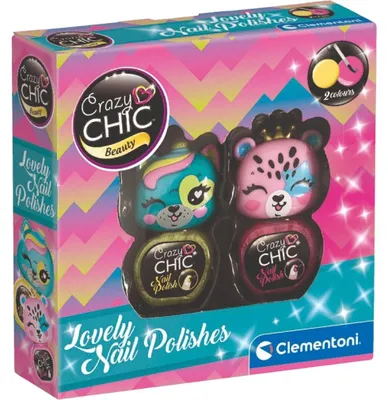 Zdjęcie produktu dla CLEMENTONI Crazy Chic Beauty: zestaw lakierów do paznokci 3