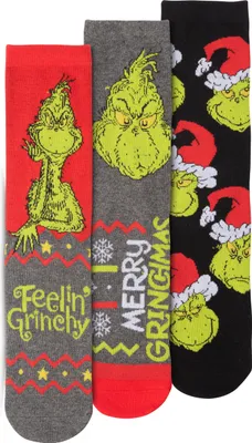 Produktbild von The Grinch Socken für Damen - Frauen Sneaker Söckchen 38-43 (3er Pack)