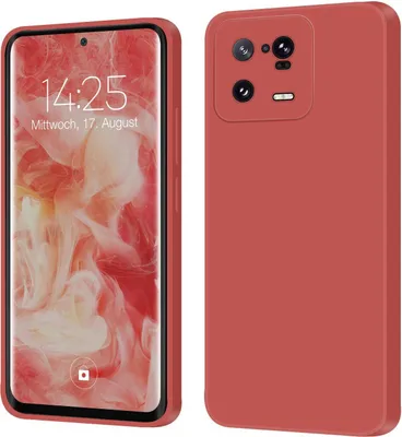 Produktbild von Hülle für Xiaomi 13 Pro 5G Case Cover Bumper Silikon Softgrip Schutzhülle Farbe: Rot